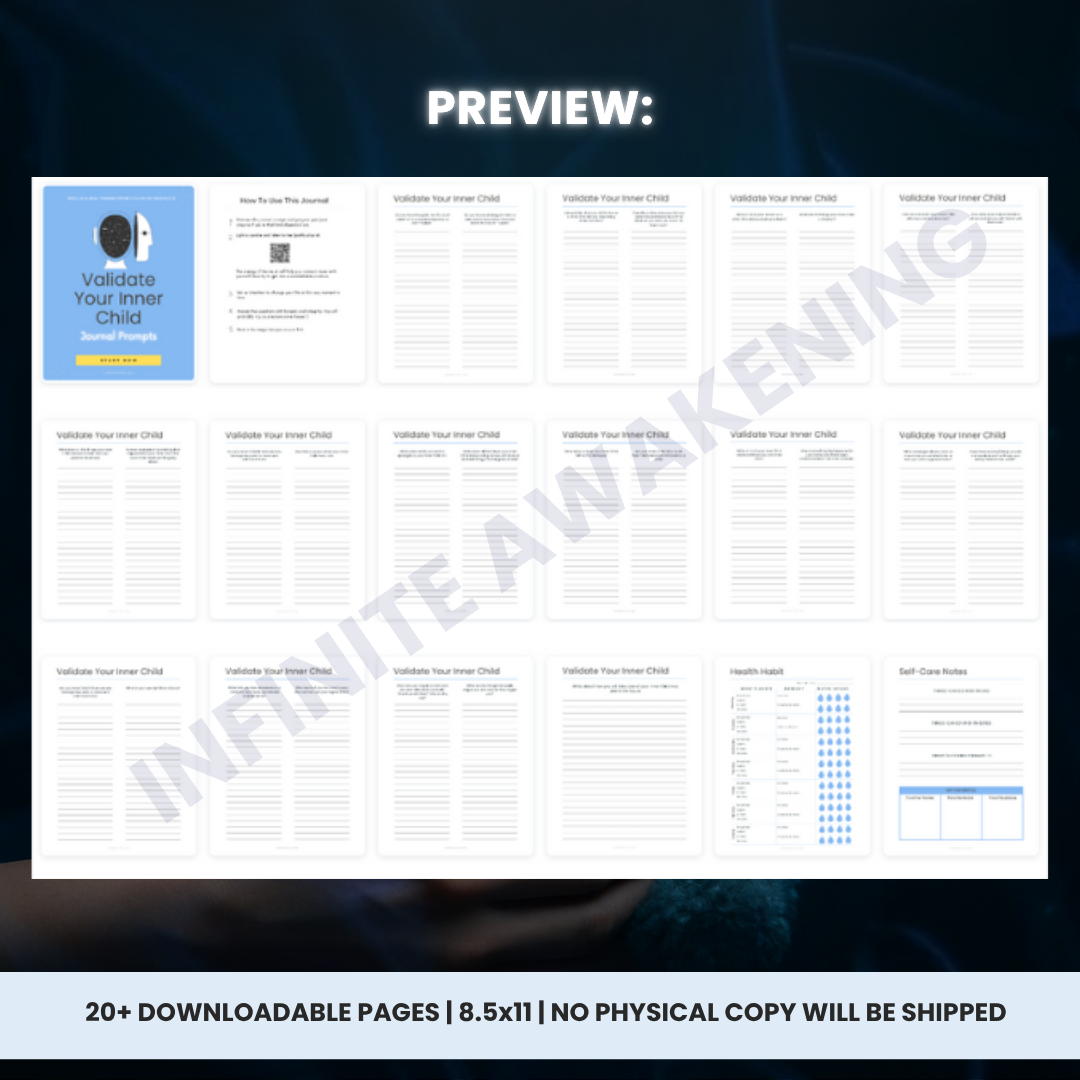 Inner Child Healing Journal 👶🏽🌈