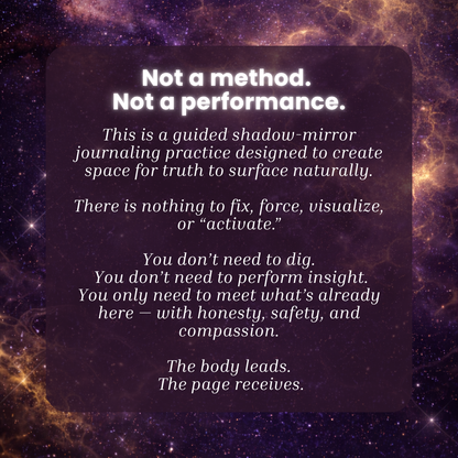 Shadow Mirror Ritual Journal (Deep Shadow Work For Deep Souls)