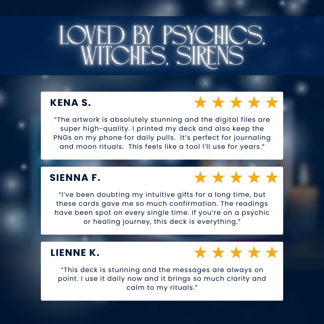 Siren Awakening Oracle Deck — Digital Download (Printable + Digital Use)